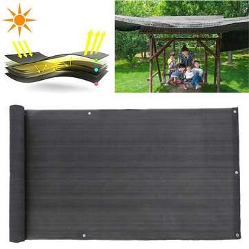2M Deck Balcony Privacy Screen HDPE Screening Fence Garden Sunshade Wall Panel