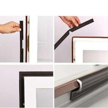 2M Door Window Self-adhesive Sealing Strip Windproof Soundproof Dustproof