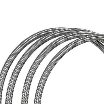 2m AN3 Stainless Steel PTFE Brake Clutch Hose Line Pipe Fuel Hose