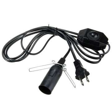 2M E14 Black Light Bulb Electric Power Cord Holder Adapter Socket for Himalayan Sa... (PLUG: USPLUG)