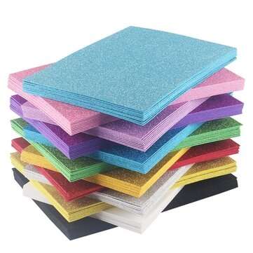 2MM 10 Pcs/Colors Flash Light Sponge Paper Foam Paper Kindergarten Handmade Sponge P... (PCS: 10PCS)