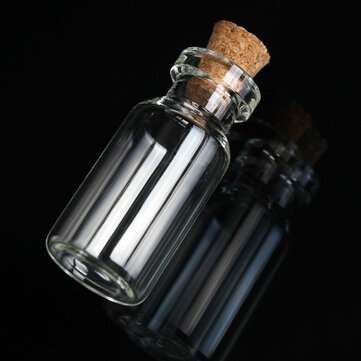 2ml Glass Bottle Small Tiny Empty Clear Vials with Cork 16x35mm