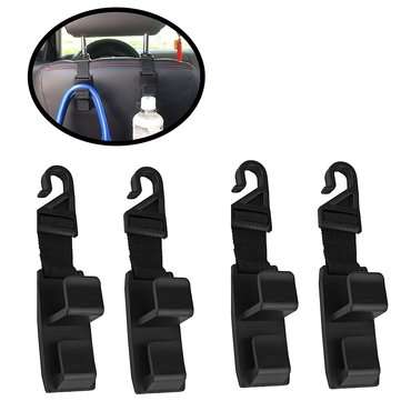 2Pair SHUNWEI Car Seat Back Headrest Hook Storage Hanger Holder Organizer Universal
