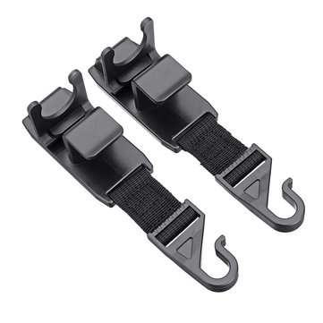 2Pair SHUNWEI Car Seat Back Headrest Hook Storage Hanger Holder Organizer Universal