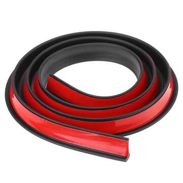 2PCS 1.5M2CM Rubber Car Mudguard Trim Strip Wheel Arch Protection Moldings Black