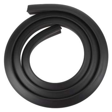 2PCS 1.5M2CM Rubber Car Mudguard Trim Strip Wheel Arch Protection Moldings Black