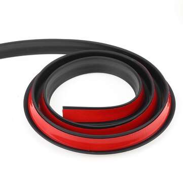 2PCS 1.5M2CM Rubber Car Mudguard Trim Strip Wheel Arch Protection Moldings Black