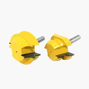 2Pcs 1/2 Inch Shank Lock Miter Router Bits 22.5 Degree Glue Joinery Woodworking Milling Cutter For W