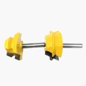 2Pcs 1/2 Inch Shank Lock Miter Router Bits 22.5 Degree Glue Joinery Woodworking Milling Cutter For W