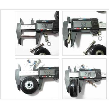 2pcs  Luggage Suitcase Replacement Wheels Axles Deluxe Repair 5022mm