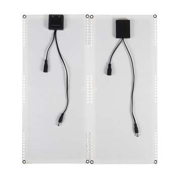 2Pcs 10W 14V Monocrystalline Silicon Solar Panel Suppot Dual USB/Connecting in Parallel/IP65 Waterpr