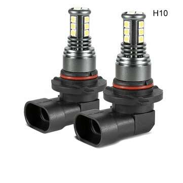2PCS 10W 3500LM 6500K Car LED Fog Light Lamp H4 H7 H10 H11 H16 Replace Bulb Waterproo... (TYPE: H10)