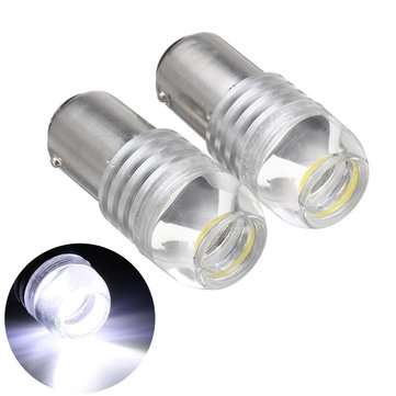 2Pcs 1157 BAY15D COB LED Car Tail Stop Brake Lights Side Marker Bulb Lamp DC 12V (COLOR.: WHITE)