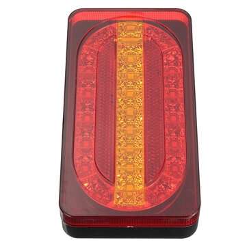 2PCS 12V 24LED Rear Tail Light Turn Signal Running Brake Lamp for Van Trailer Truck