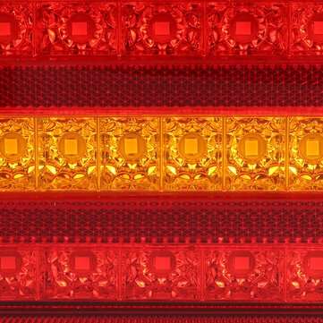 2PCS 12V 24LED Rear Tail Light Turn Signal Running Brake Lamp for Van Trailer Truck