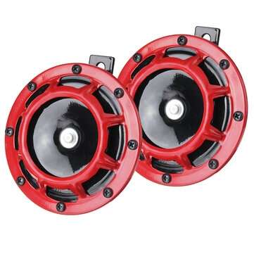 2pcs 12V 130dB High Low Horn Horn Pressure Whistle Horn For Car Truck Motorcycle Waterproof