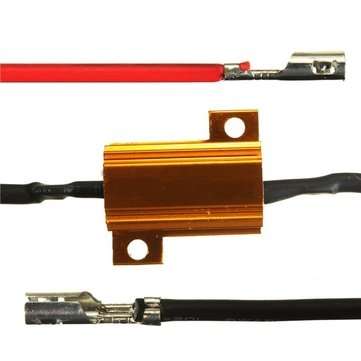 2Pcs 12V Motorcycle Light Aluminium Resistor Flasher Relay QUAD ATV