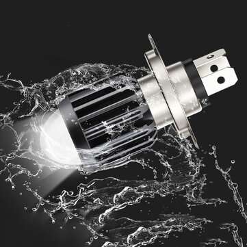 2pcs 12V-80V 12W 1200LM Motorcycle H4 LED Headlight Bulb Super Bright Moto Lens Headlamp Hi/Lo Beam