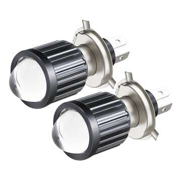 2pcs 12V-80V 12W 1200LM Motorcycle H4 LED Headlight Bulb Super Bright Moto Lens Headlamp Hi/Lo Beam