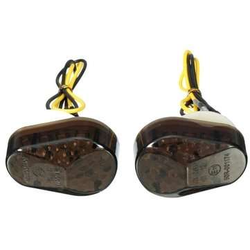 2Pcs 12V Smoke 15 LED Flush Mount Turn Signal Blinker Universal
