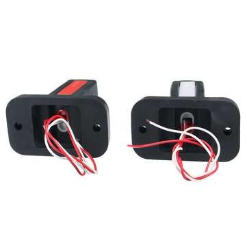 2PCS 12V-24V LED Side Marker Lights Indicator Rubbers Lamp Trailer Truck Outline