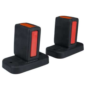 2PCS 12V-24V LED Side Marker Lights Indicator Rubbers Lamp Trailer Truck Outline