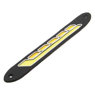 2Pcs 12V COB LED Car DRL Daytime Running Lights Strip Yellow & White Dual Color Turn Signal Fog DayL