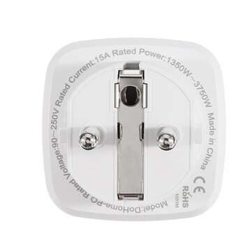 2pcs 15A EU DoHome HomeKit WiFi Smart Plug Home Power Switch Socket Outle 2.4GHzNet Works with Alexa