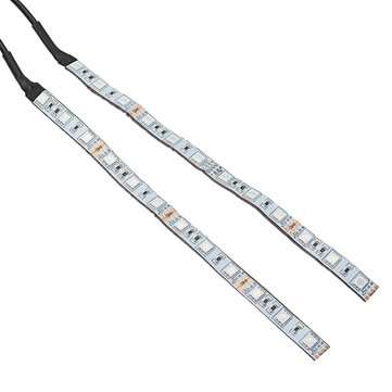 2Pcs 20cm Flexible RGB 12-LED Demon Angel Eyes Lights Kit 5W 12V Phone APP Control for 2.5"/2.8"/3.0