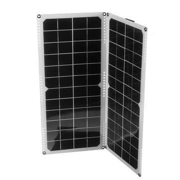 2Pcs 20W 16V 1.25A Monocrystalline Silicon Rear Junction Box Solar Panel + 4 x Spring +  Cables