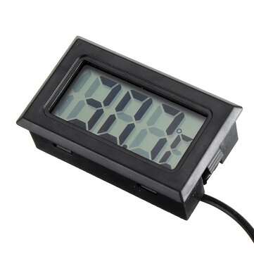 2Pcs 1M Thermometer Electronic Digital Display FY10 Embedded Thermometer Indoor and Outdoor Temperat