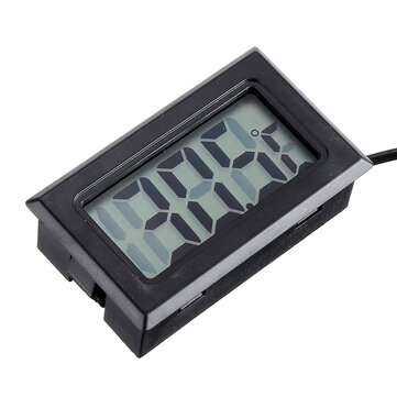 2Pcs 1M Thermometer Electronic Digital Display FY10 Embedded Thermometer Indoor and Outdoor Temperat