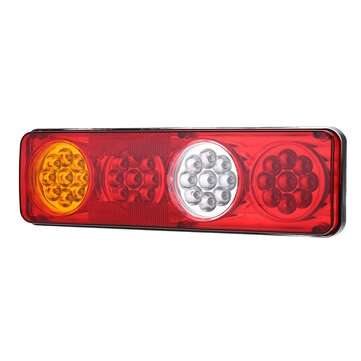 2Pcs 24V 36 LED Car Trailer Truck Tail Brake Stop Turn Signal Light Reverse Fog Lamp