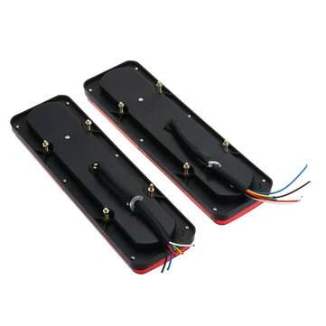 2Pcs 24V 36 LED Car Trailer Truck Tail Brake Stop Turn Signal Light Reverse Fog Lamp