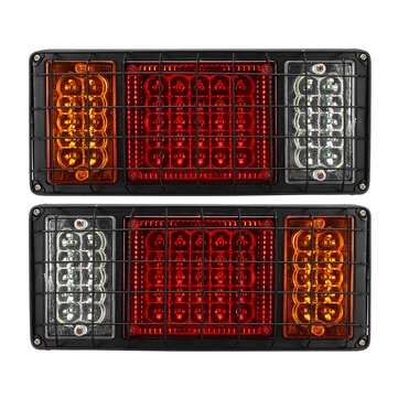 2PCS 24V 45LED Trailer Lights Rear Tail Indicators For Truck Caravan Boat