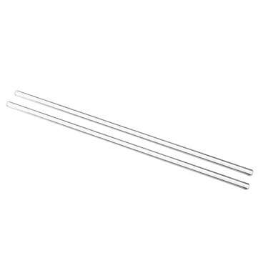 2Pcs 250mm Glass Stirring Mixing Rod Stirrer Mixer Sticks Rods Laboratory Experiment Glassware
