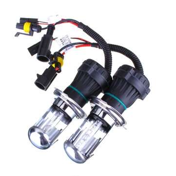 2Pcs 35W H4 HID Car Headlight Bi-xenon Hi/Lo Dual Beam Bulbs 12V 3000... (COLOR TEMPERATURE: 15000K)