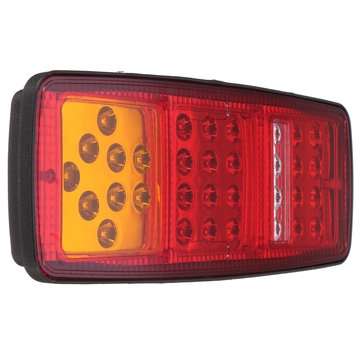 2Pcs 33LEDs Rear Tail Lights Stop Brake Reverse Turn Signal Indicator Lamps Waterproof Trailer Truck