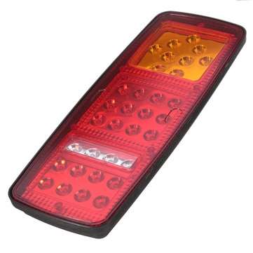 2Pcs 33LEDs Rear Tail Lights Stop Brake Reverse Turn Signal Indicator Lamps Waterproof Trailer Truck