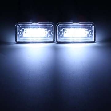 2Pcs 3SMD LED License Plate Lights for Mercedes CLK280 500 W209 C209 02-09