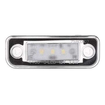 2Pcs 3-SMD LED 7000K License Plate Lights Lamps For Benz C E-Class CLS SLK W211 S211