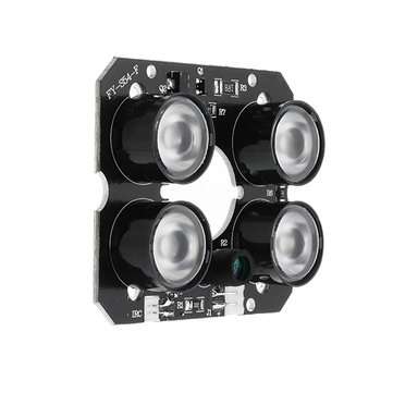 2Pcs 4 Array IR LEDs IR Infrared Illuminator Board for Security Bullet Indoor Outdoor CCTV Camera