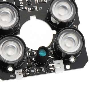 2Pcs 4 Array IR LEDs IR Infrared Illuminator Board for Security Bullet Indoor Outdoor CCTV Camera