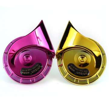 2pcs 400DB 12V Dual Tone Snail Air Horn Super Loud Trumpet 510hz + 410hz For Car Trucks Lorry Boat U