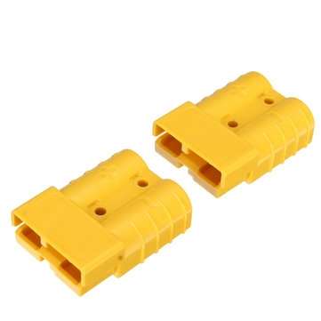 2Pcs 50A  DC12/24V Anderson Style Plug Connectors Anderson Power Plug 4X Terminals Yellow
