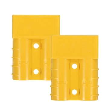 2Pcs 50A  DC12/24V Anderson Style Plug Connectors Anderson Power Plug 4X Terminals Yellow