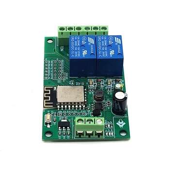 2Pcs 5V/8-80V Power Supply ESP8266 WIFI Dual Relay Module ESP-12F Development Board Secondary Develo