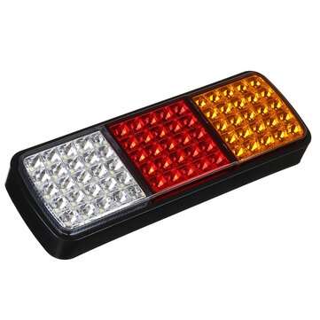 2pcs 75 LED Truck Tail Light Trailer Brake Running Turn Signal Reverse Boat Indicator Truck Caravan