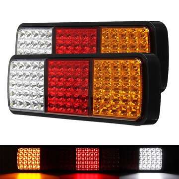2pcs 75 LED Truck Tail Light Trailer Brake Running Turn Signal Reverse Boat Indicator Truck Caravan