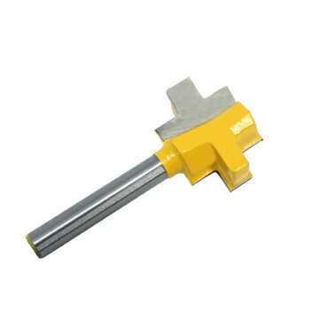 2pcs 6mm Shank T-Slot Tenon Milling Cutter Carving Knife Square Tooth Router Bits for Wood Tool Wood